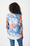 Joseph Ribkoff - Face Print Mesh Flared Top