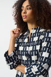 Joseph Ribkoff - Geometric Jacquard Trapeze Jacket