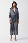 Joseph Ribkoff - Woven Stripe Print Boxy Blazer