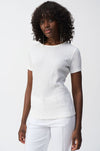 Joseph Ribkoff - Puckered Knit Fitted Top