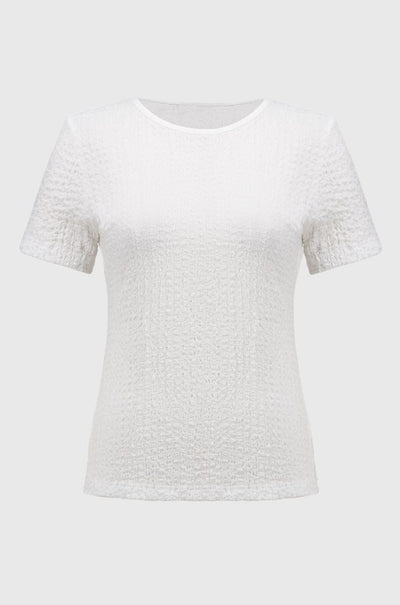 Joseph Ribkoff - Puckered Knit Fitted Top