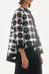 Joseph Ribkoff - Shadow Stripe Dot Print Swing Jacket