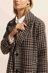 zoe kratzmann - alight coat in check boucle