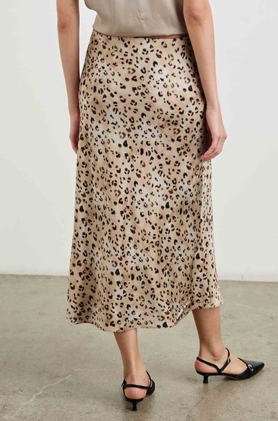 Rails - Anya Midi Skirt in Champagne Leopard