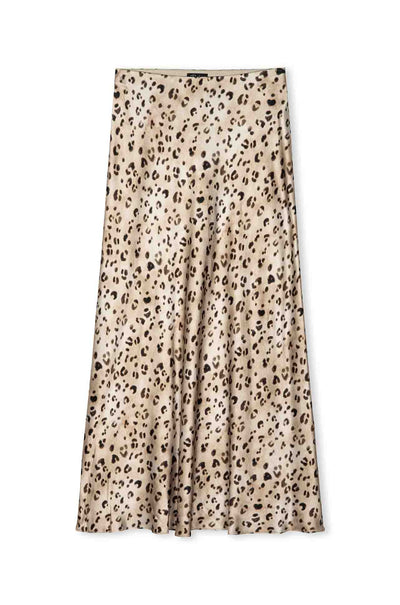 Rails - Anya Midi Skirt in Champagne Leopard