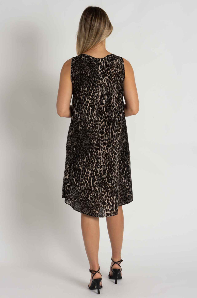 Mela Purdie - Audrey Dress in Praline Panther