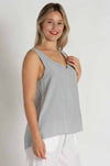 Mela Purdie - Audrey Tank in Platinum Mache