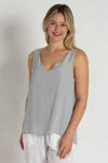 Mela Purdie - Audrey Tank in Platinum Mache