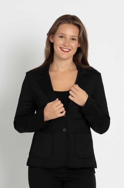 Marc Cain - Blazer w/ Logo Hem Back