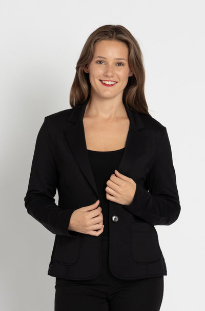 Marc Cain - Blazer w/ Logo Hem Back