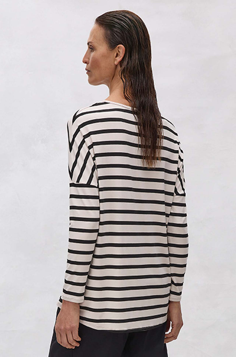 Mela Purdie - Boat Sweater in Trunk Stripe Knit