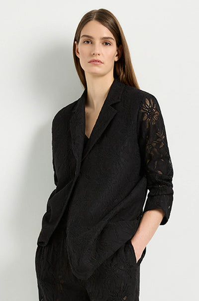 Mela Purdie - Button Blazer in Flora Lace