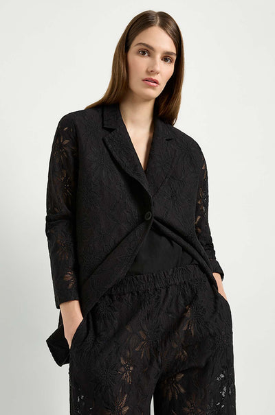 Mela Purdie - Button Blazer in Flora Lace