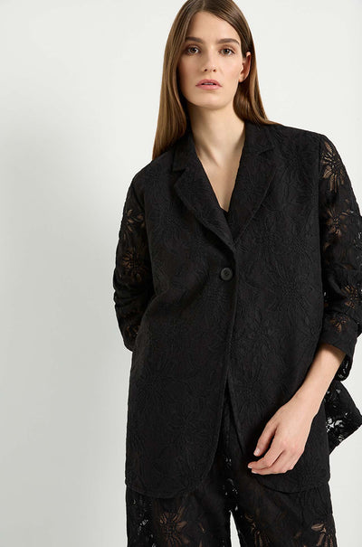 Mela Purdie - Button Blazer in Flora Lace