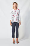 Verge - Cloud Top in Strawberry Print