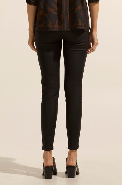 zoe kratzmann - contest pant in black coated