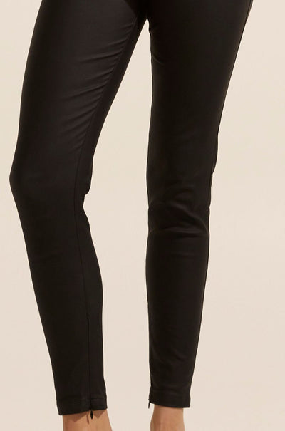 zoe kratzmann - contest pant in black coated