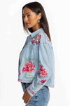 Johnny Was - Cropped Denim Jacket in Talulla Print