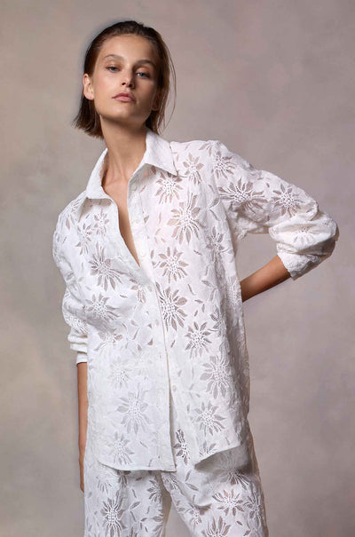 Mela Purdie - Dart Shirt in Flora Lace