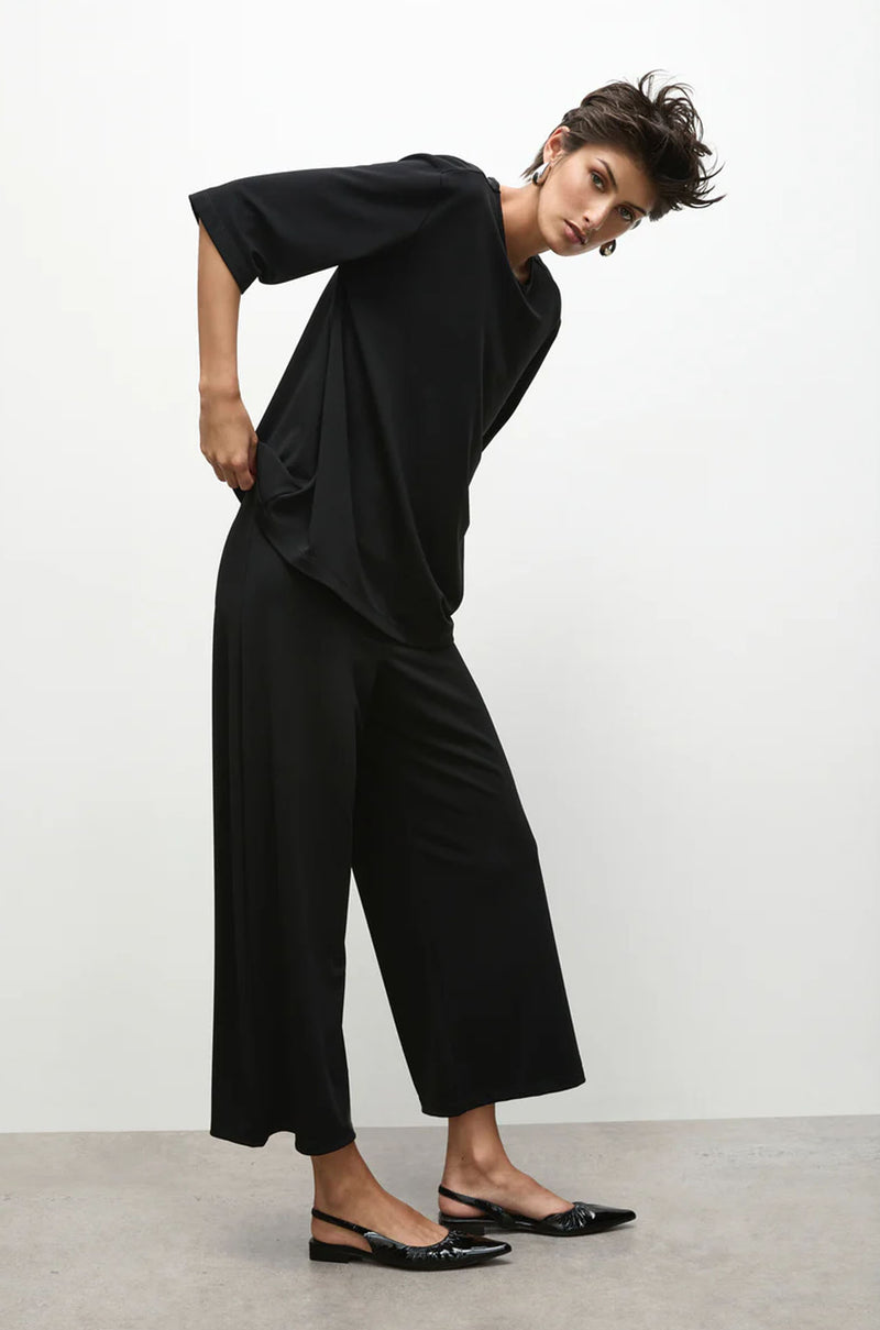 Mela Purdie - Crop Palazzo Pant in Powder Knit