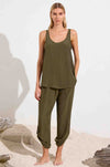 Mela Purdie - Soft Tab Pant in Seaweed