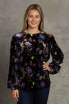 Johnny Was - Inva Lucia High Neck Velvet Blouse