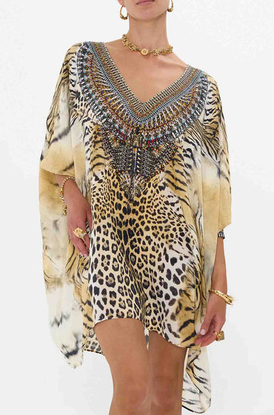 Camilla - Jaguar Short Kaftan with Cuff