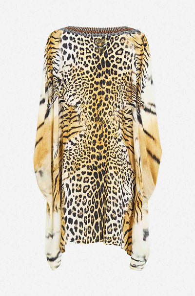 Camilla - Jaguar Short Kaftan with Cuff