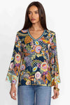 Johnny Was - The Janie Favorite V-Neck Kimono Sleeve Tee - Wild