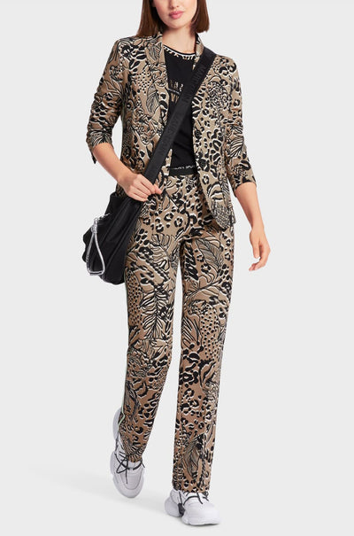 Marc Cain - Jersey Blazer with Floral Print