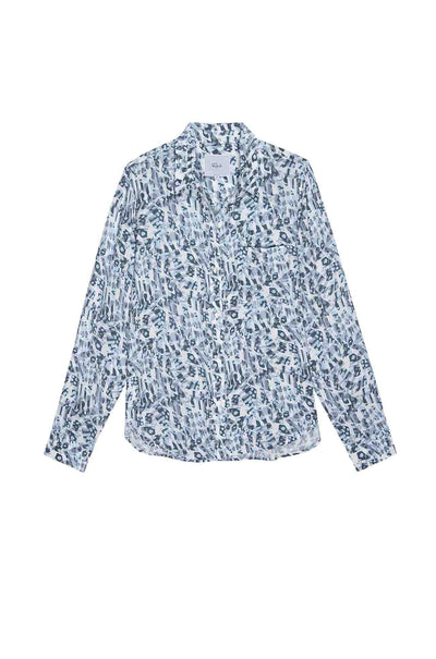 Rails - Josephine L/S Button Down in Blue Abstract