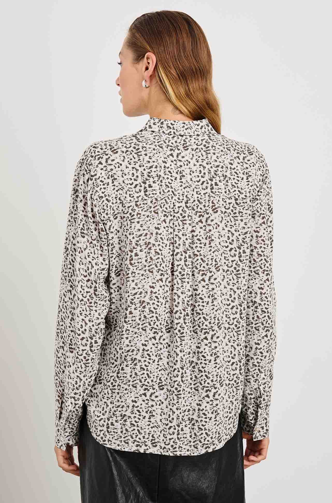 Rails cheetah print linen button down large outlet