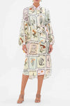 Camilla - Long Live Letterpress High Low Midi Shirt Dress