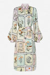 Camilla - Long Live Letterpress High Low Midi Shirt Dress