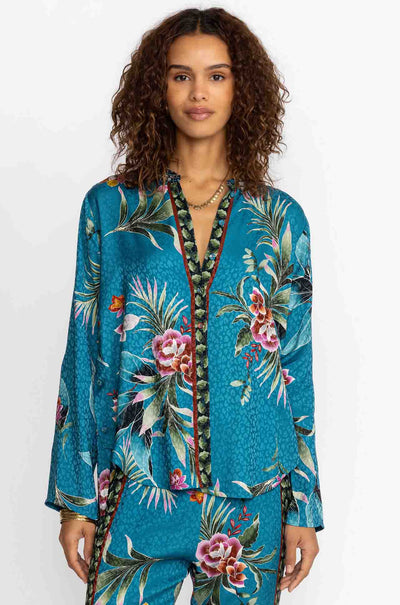 Johnny Was - Lagoon Belinda Button Up