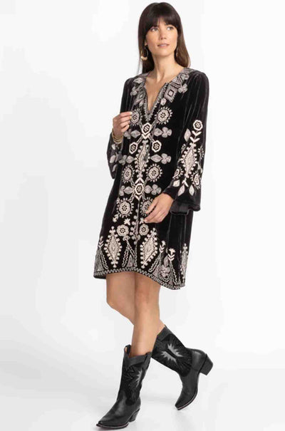 Johnny Was - Liona Velvet Kimono Sleeve Dress