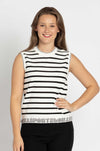 Marc Cain - Logo Hem Stripe Knit