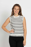 Marc Cain - Logo Hem Stripe Knit