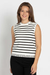 Marc Cain - Logo Hem Stripe Knit