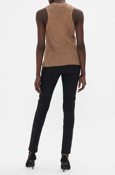 Camilla - Nouveau Noir Crew Neck Knit Cami