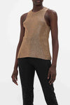 Camilla - Nouveau Noir Crew Neck Knit Cami