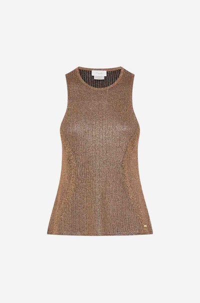 Camilla - Nouveau Noir Crew Neck Knit Cami