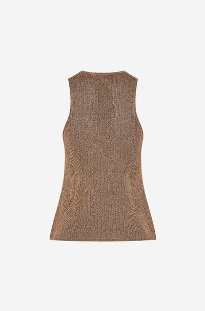 Camilla - Nouveau Noir Crew Neck Knit Cami