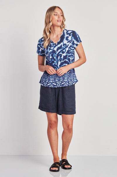 Verge - Oakfield Top in Blue