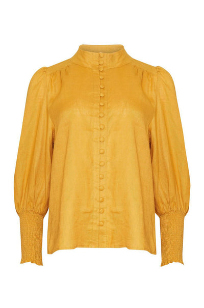 zoe kratzmann - pier top in ochre