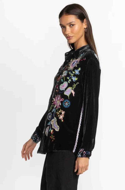 Johnny Was - Pacifica Velvet Oversized Shirt