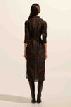 zoe kratzmann - pinpoint dress in choc frond