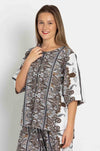 Mela Purdie - Plaza T in Lattice Print Linen