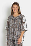 Mela Purdie - Plaza T in Lattice Print Linen