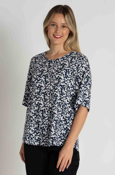 Mela Purdie - Plaza T in Quill Print